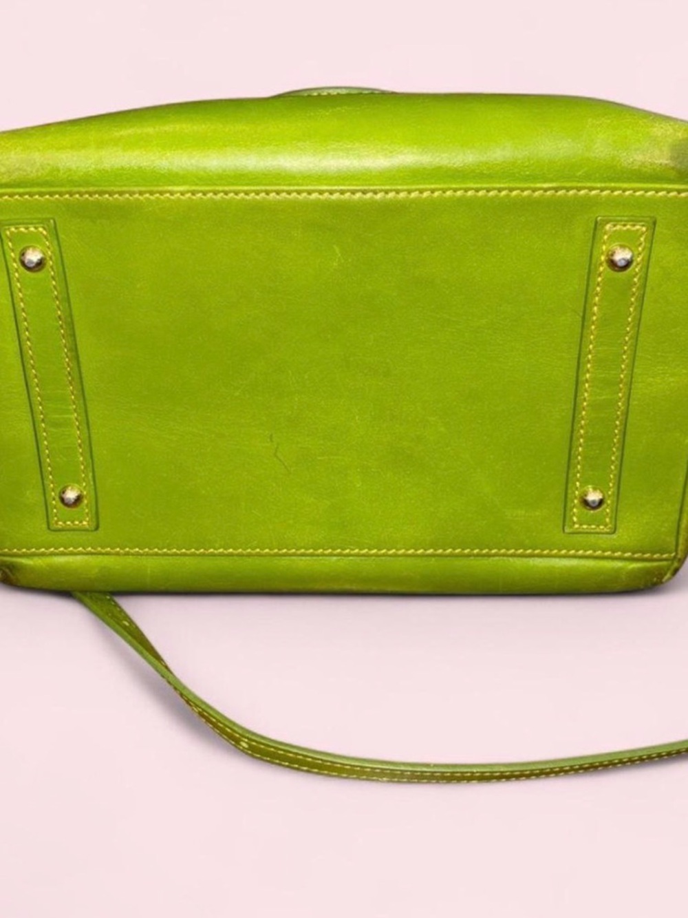 Dooney & Bourke Green Croc-Embossed Structured Bag - Picture 8 of 9